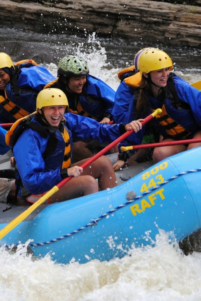Group Rafting on the Black River in NY